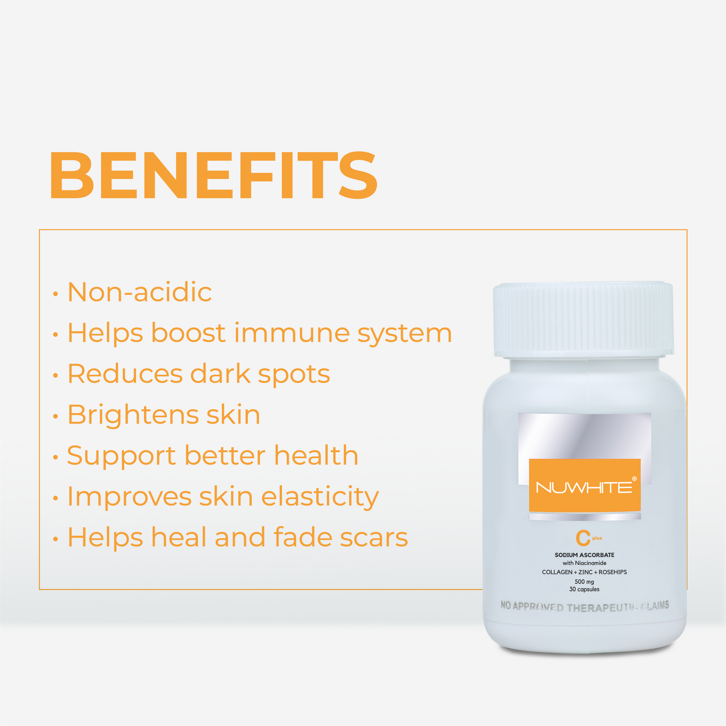 Nuwhite C Plus Whitening Vitamin C Nuwhite 1 Bottle