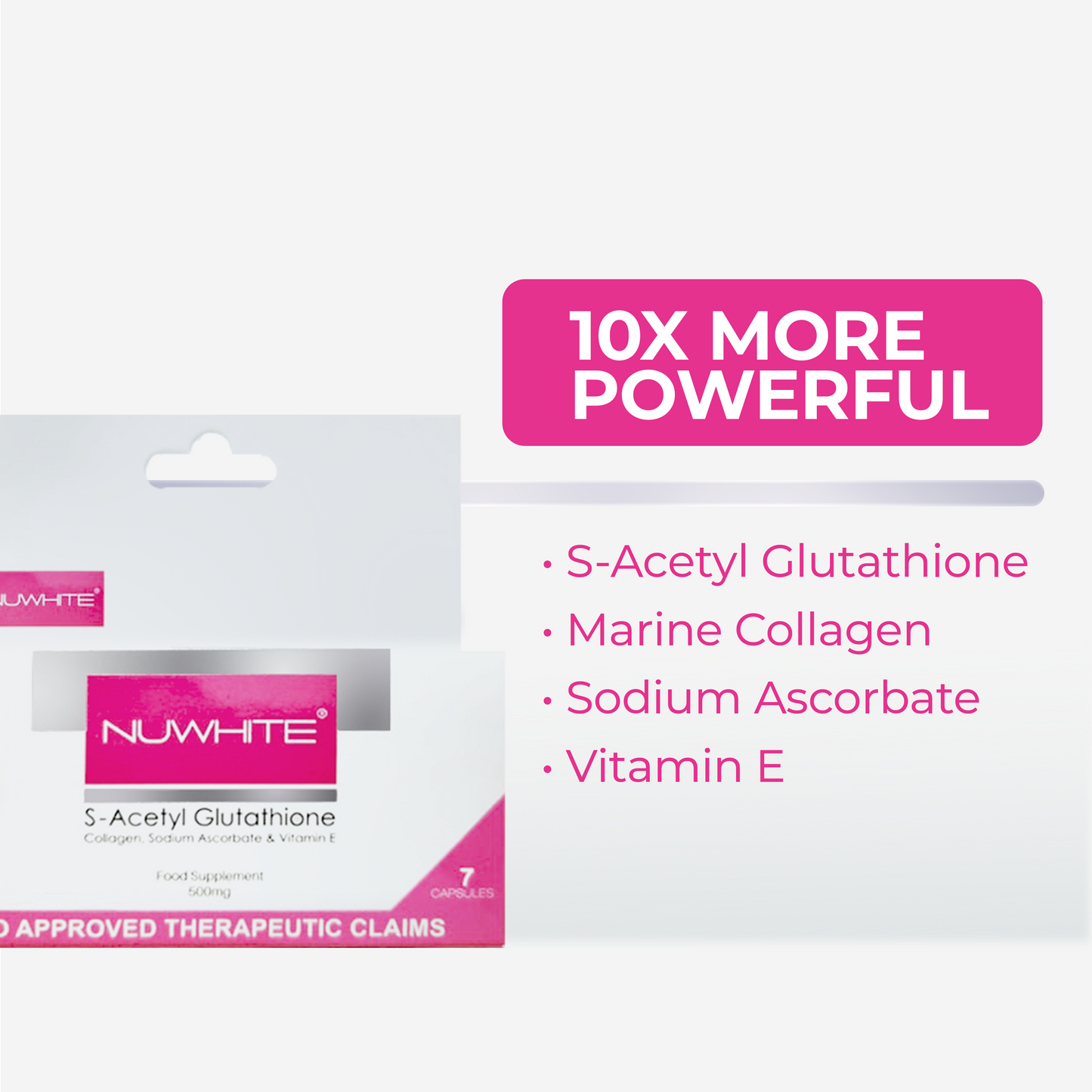 Nuwhite S-Acetyl Glutathione 7-Day Trial Pack