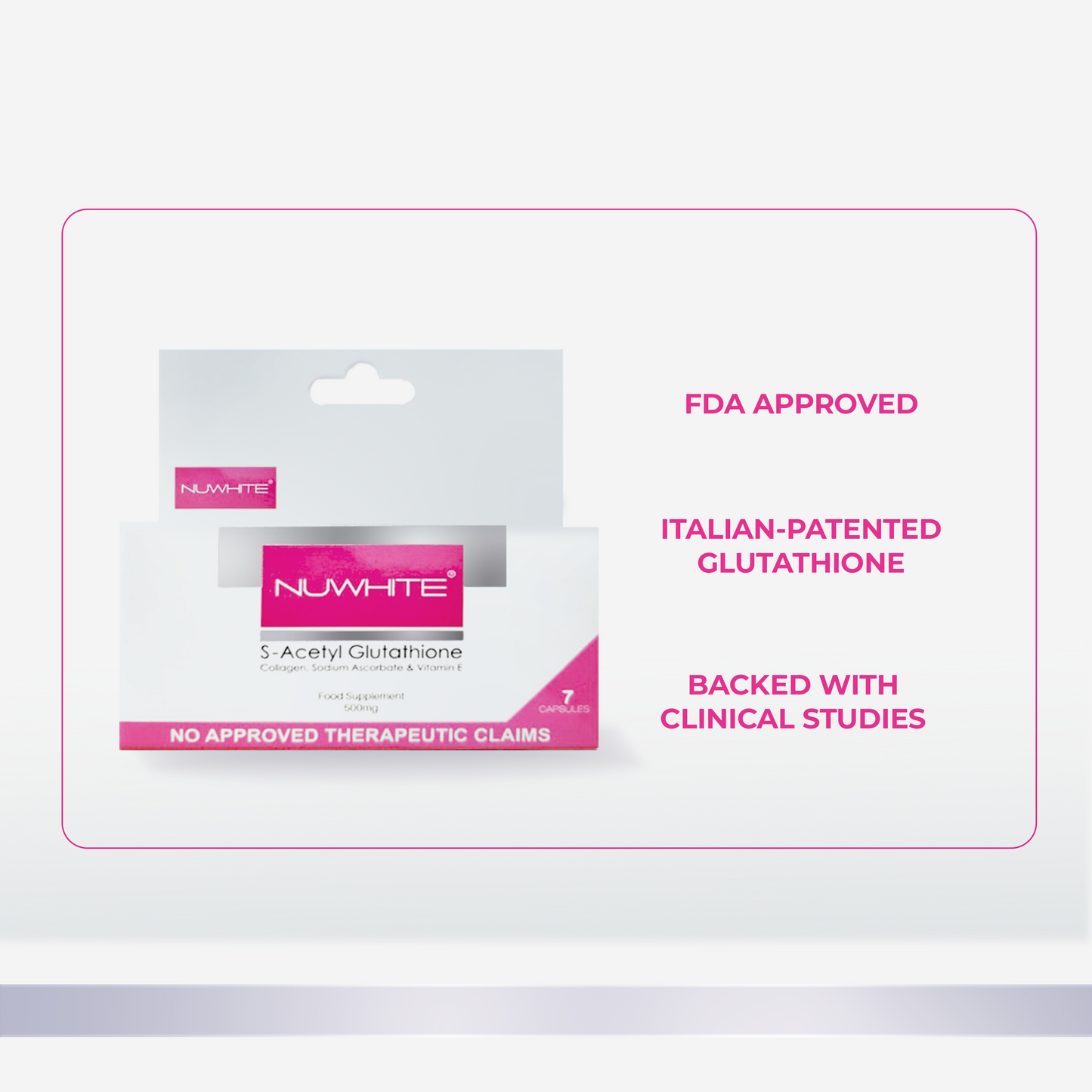 Nuwhite S-Acetyl Glutathione 7-Day Trial Pack