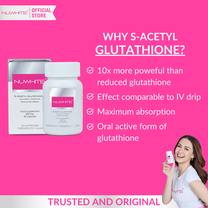 Nuwhite S-Acetyl Glutathione 1 Bottle